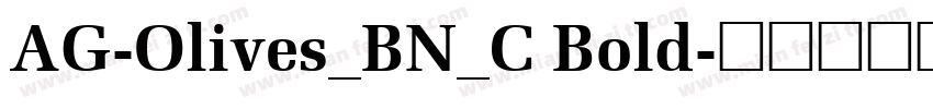 AG-Olives_BN_C Bold字体转换